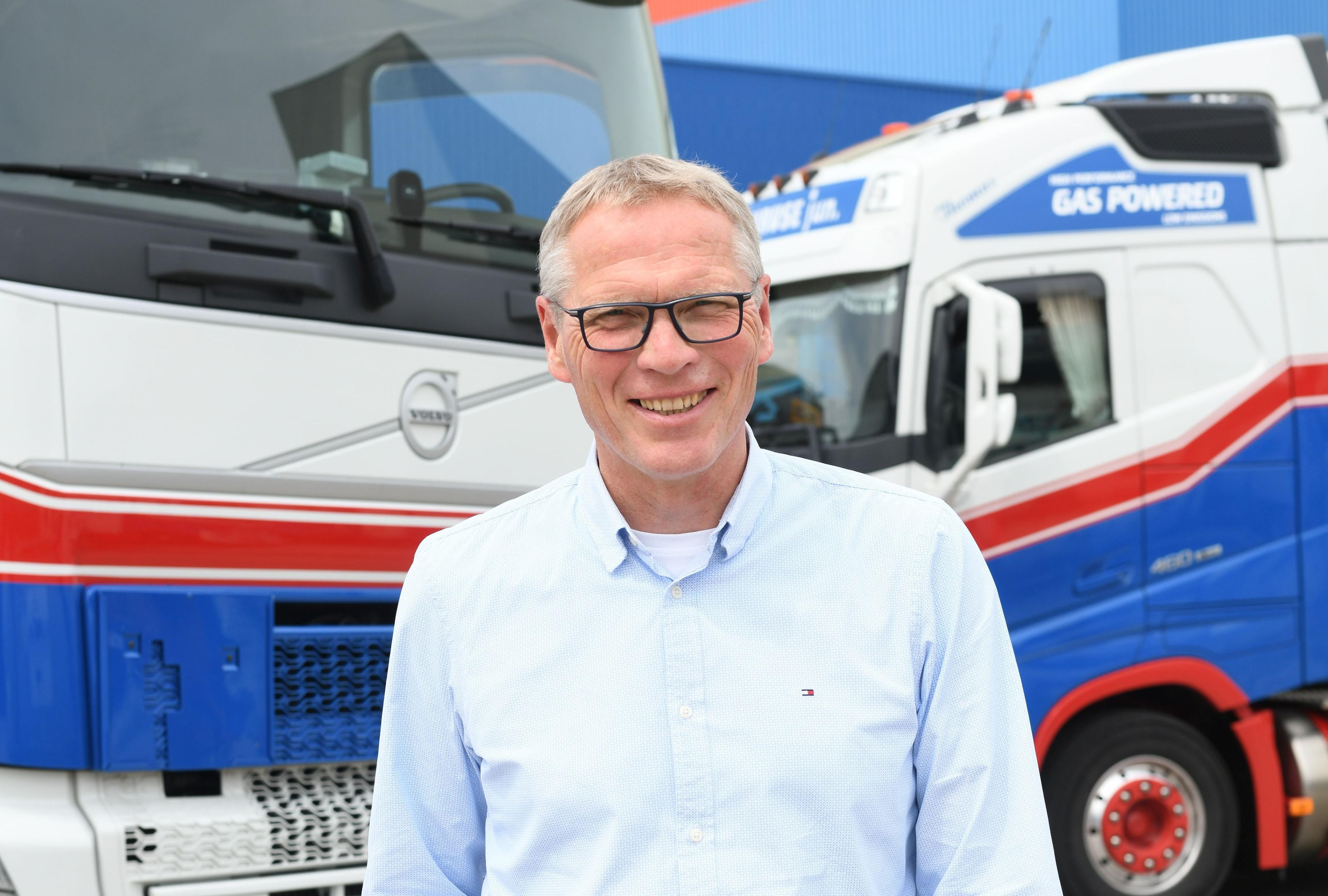 „Es braucht unternehmerischen Mut“, erklärte Bernd Heesch, Mitglied der Geschäftsführung der Spedition F. A. Kruse jun., während seines Vortrags zum klimaneutralen Transport.