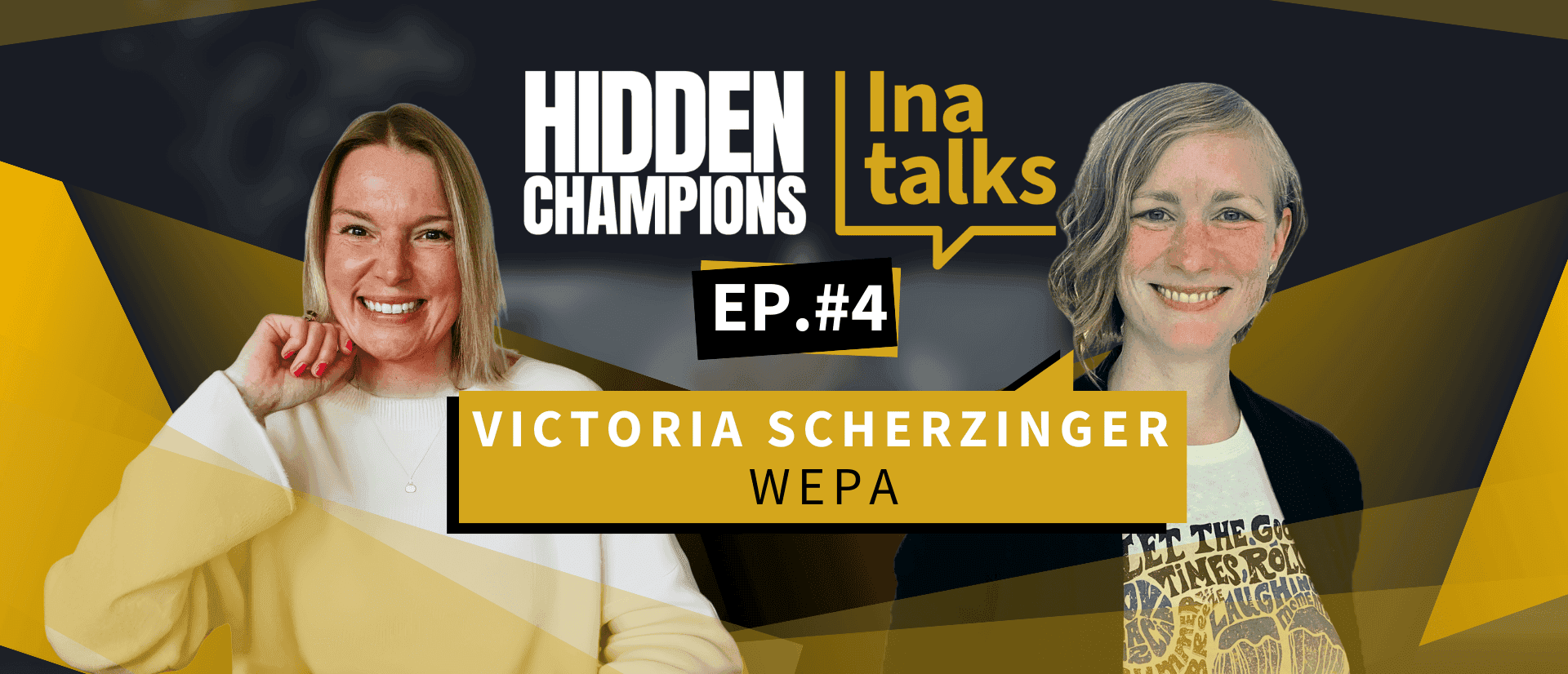 Ina und Victoria Scherzinger von WEPA im Podcast „Ina talks Hidden Champions“, Episode 4, zum Thema Forschung und Nachhaltigkeit in der Hygienepapierbranche.