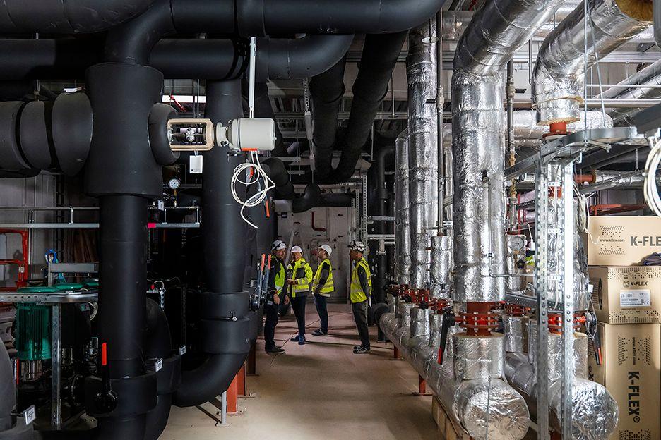 Die Technikzentrale von Samson.