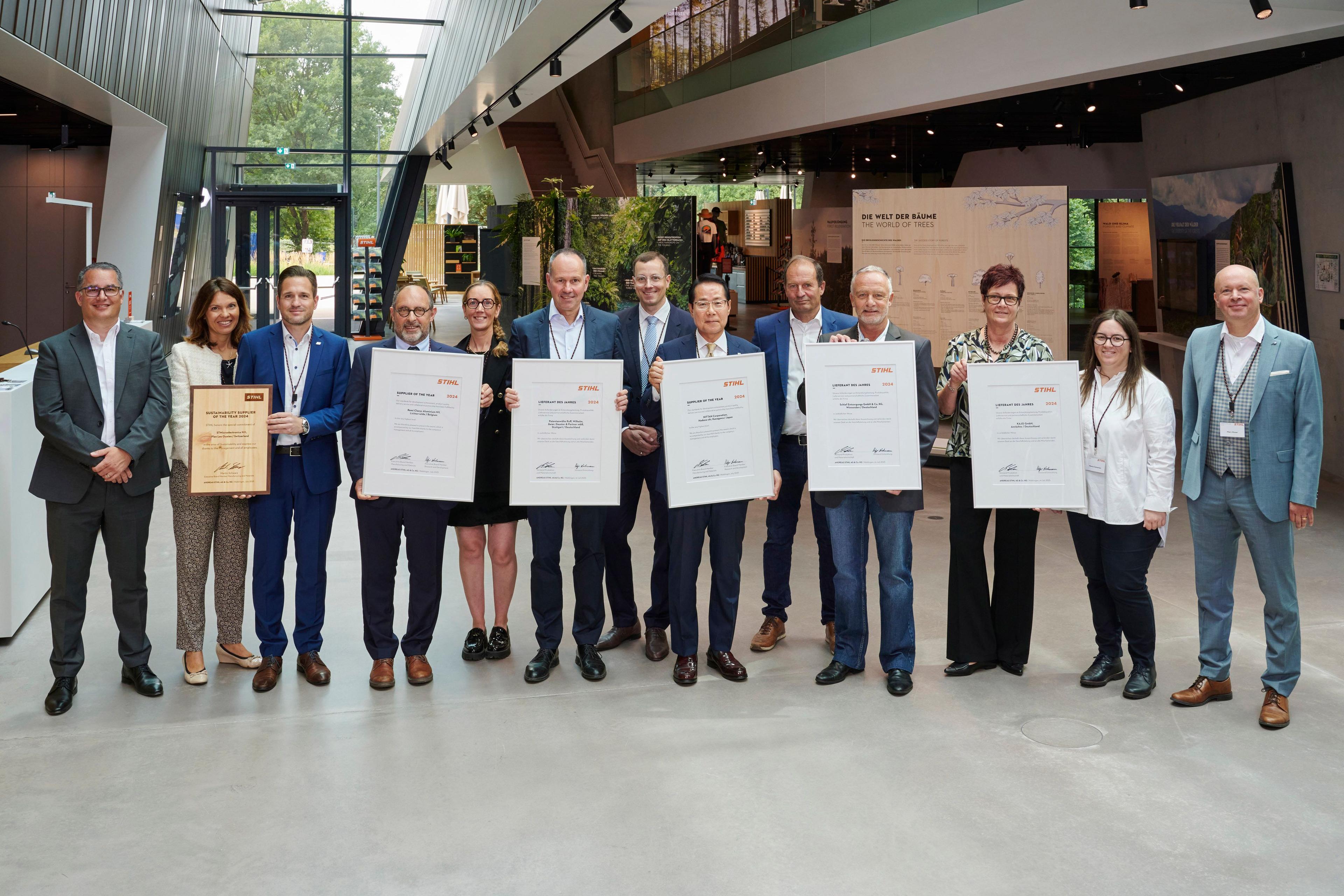 Stihl würdigt Lieferanten des Jahres 2024