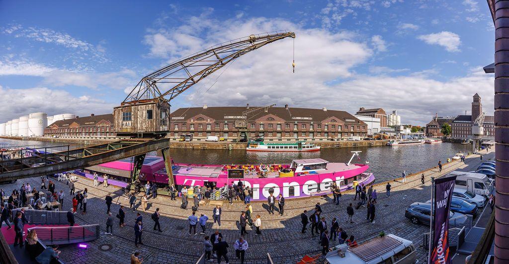 Außenaufnahme der MyWay-Location Westhafen in Berlin.